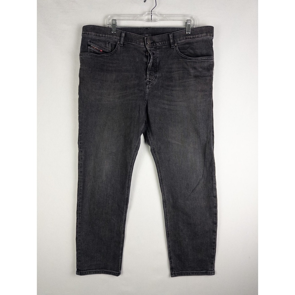 Diesel Men's Slim Straight Jeans in Washed Black